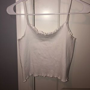 NWOT Brandy Melville ruffle-edge tank